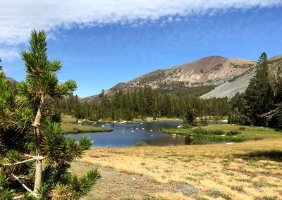 Gaylor lake looks like it is sitting at the top of the world