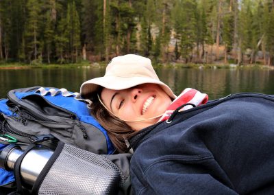 Relaxing at Shadow lake