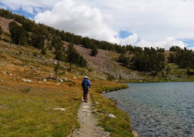 The trail around Gaylor lake