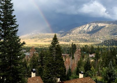 Rainbow from balcony of condo
