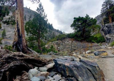 The trail up to Shadow lake