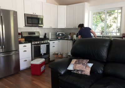 Light and bright Sacramento rental kitchen