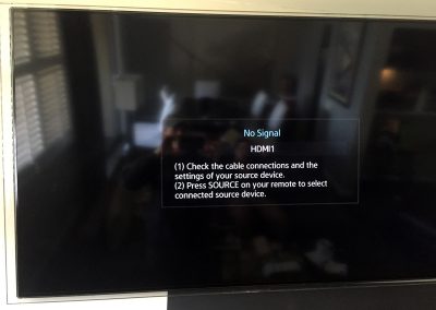 Sadness sets in a we realize the tv is not going to get fixed