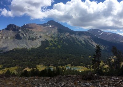 View from Gaylor Peak to Dana Meadows
