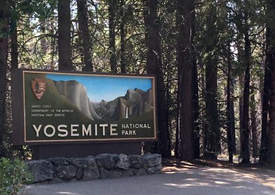 Entrance to Yosemite has some nice branding